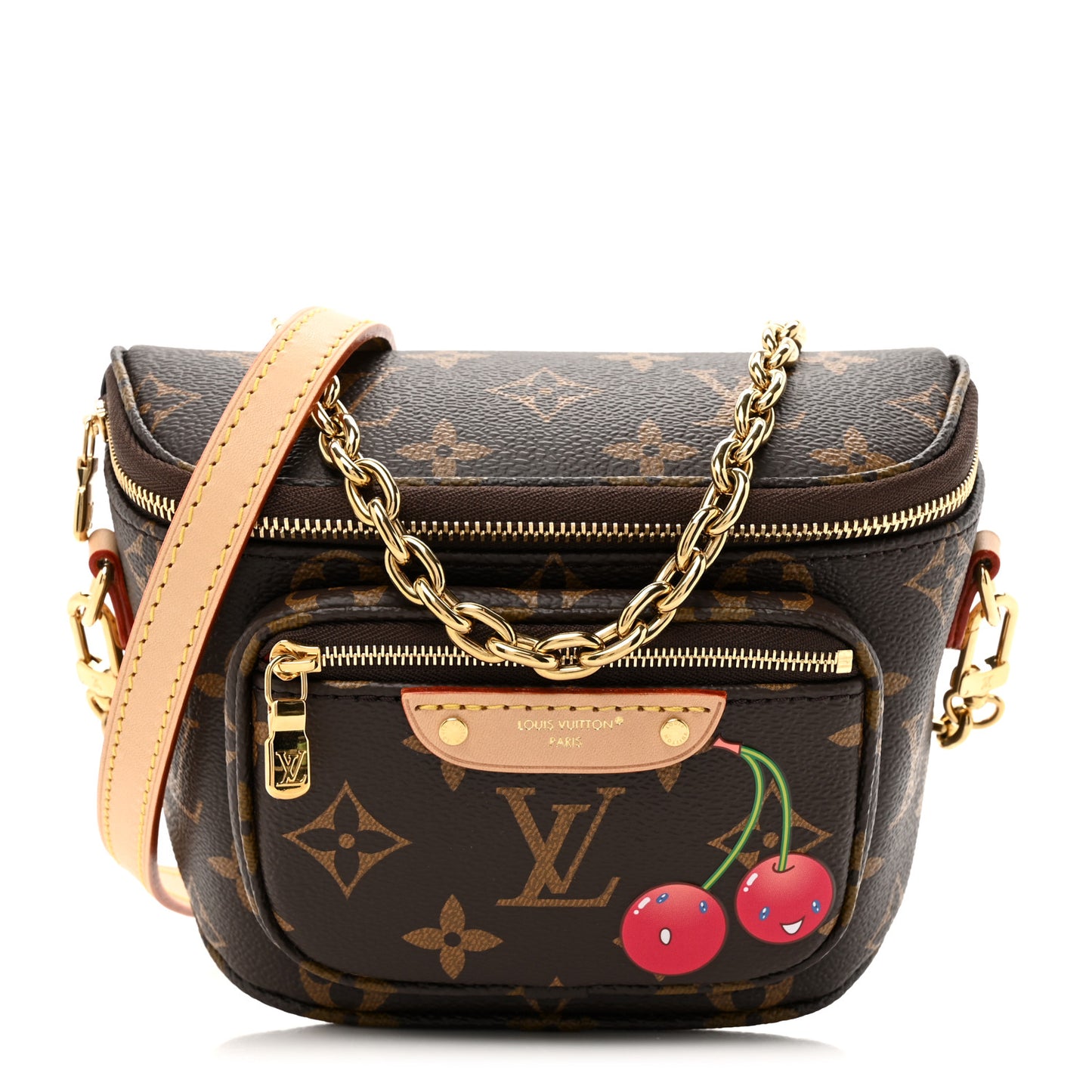 LV X TM Monogram Cerises Mini Bumbag