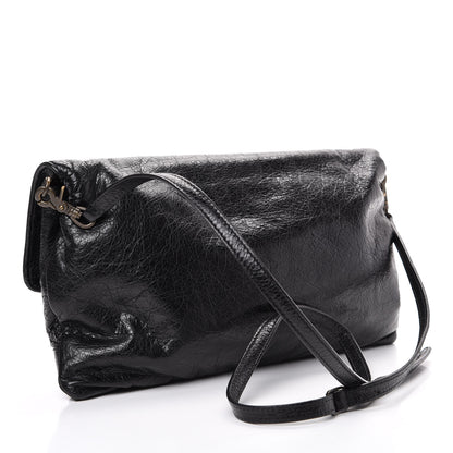 Balenciaga Agneau Classic Hardware Envelope Clutch Black 2 of 10