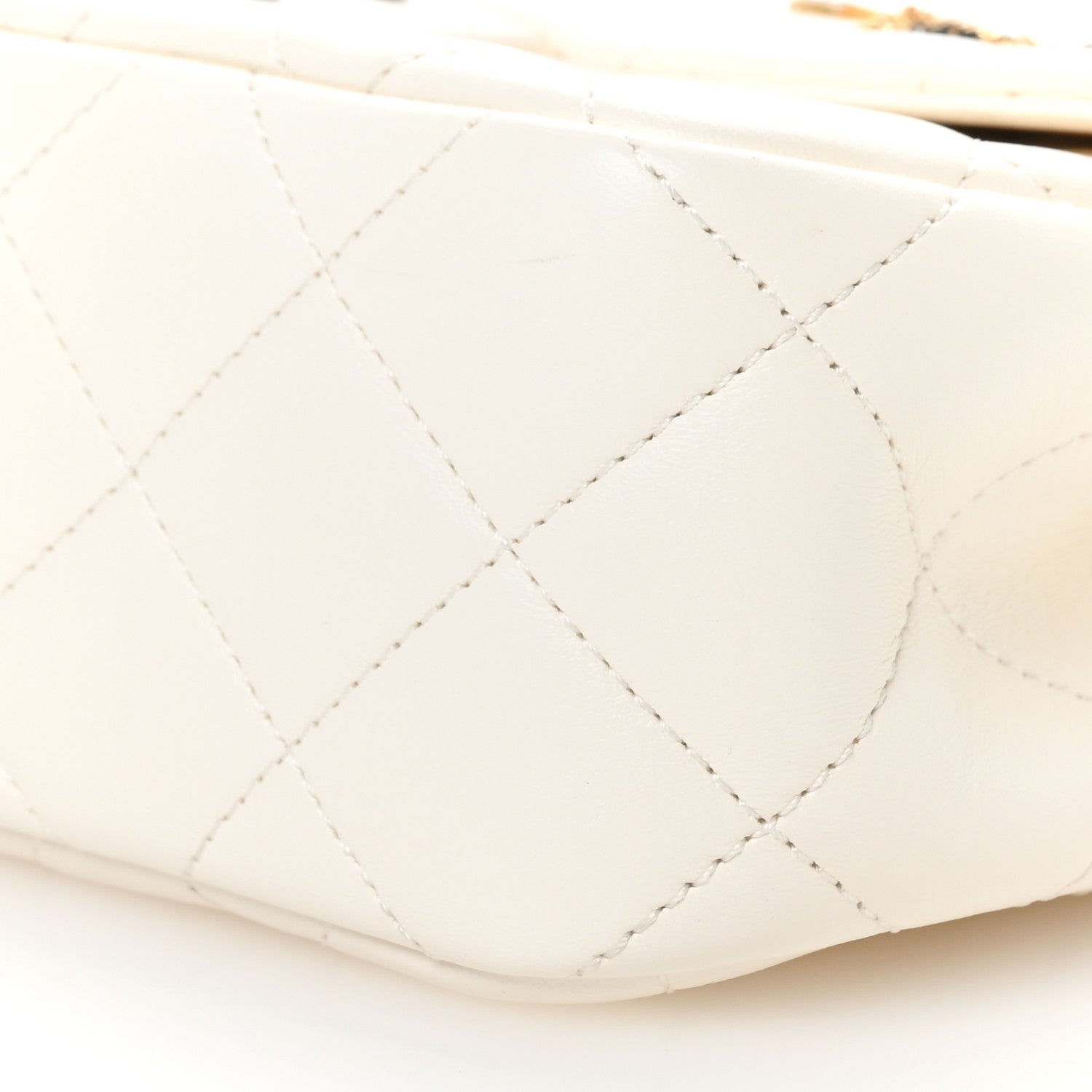 Chanel Lambskin Quilted Small Coco Clips Single Flap White 10 of 10