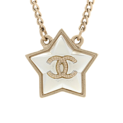Chanel Pearl CC Star Necklace Gold 4 of 6