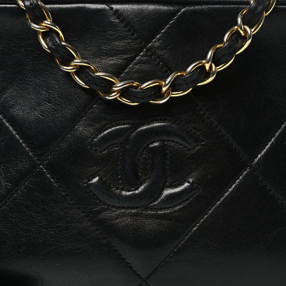 Chanel Lambskin Quilted CC Tassel Camera Case Black 8 of 11