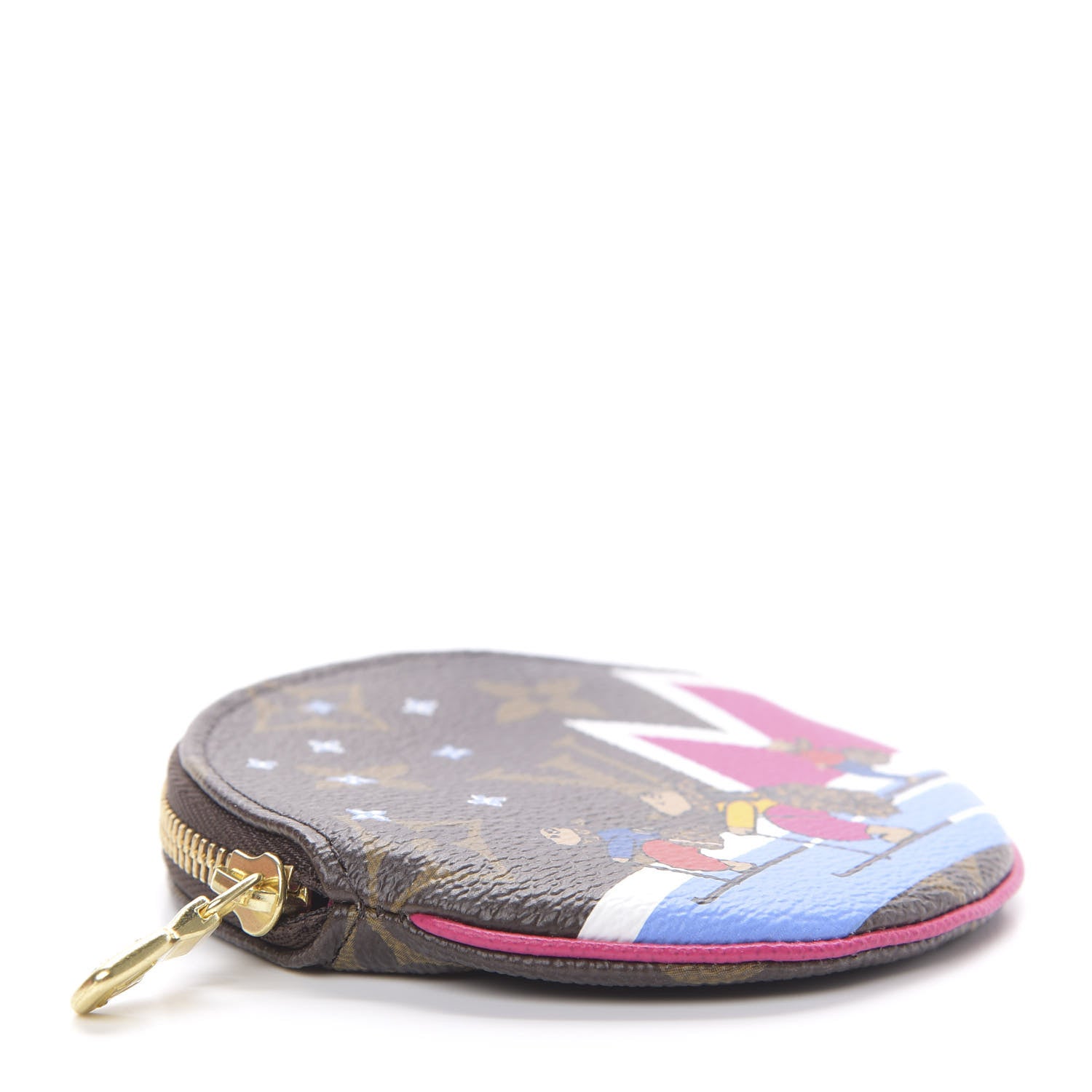 Louis Vuitton Monogram 2018 Christmas Animation Round Coin Purse 4 of 8
