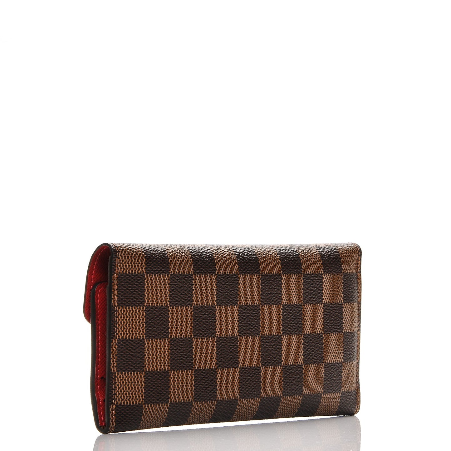 Damier Ebene Josephine Wallet Red