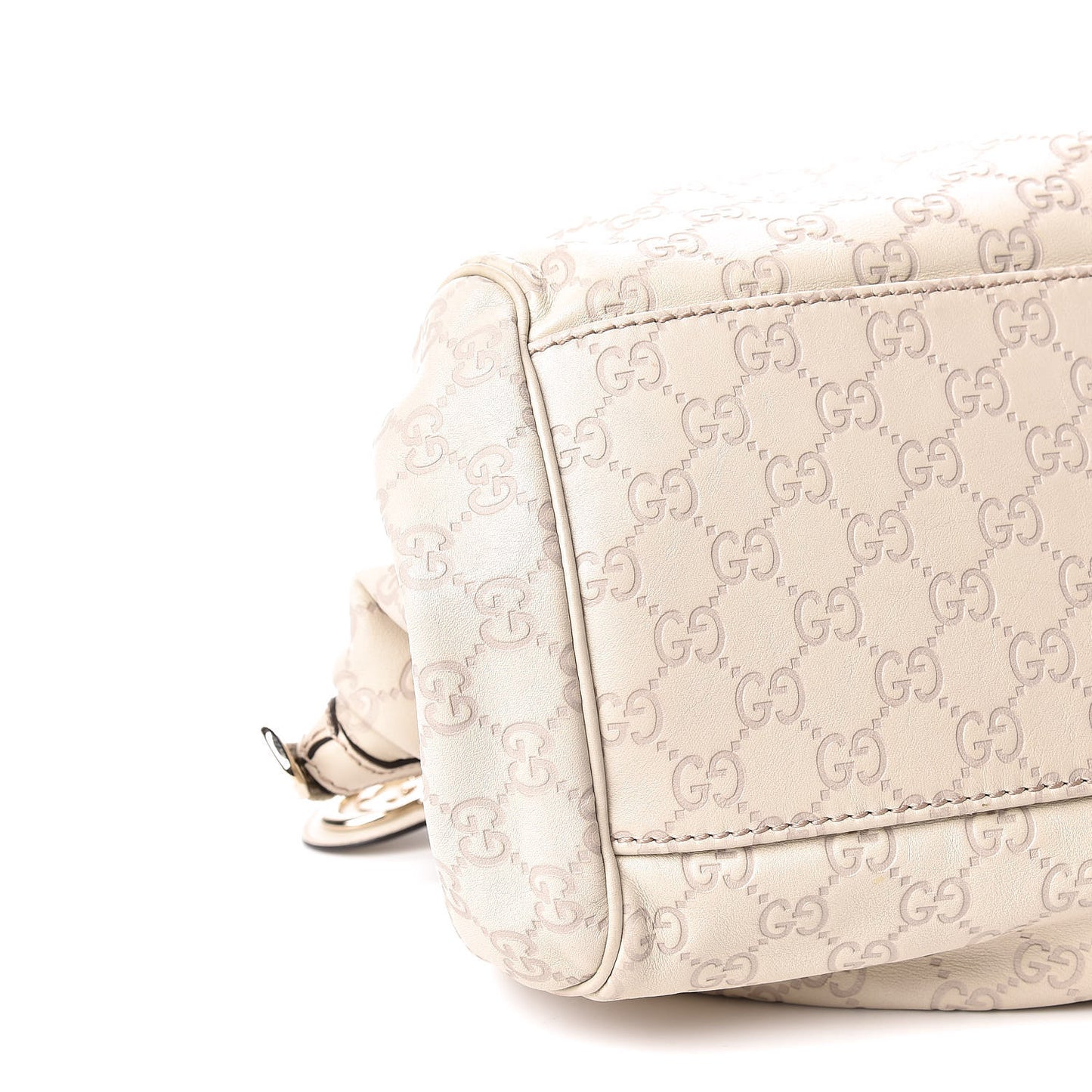 Guccissima Medium Sukey Boston Off White
