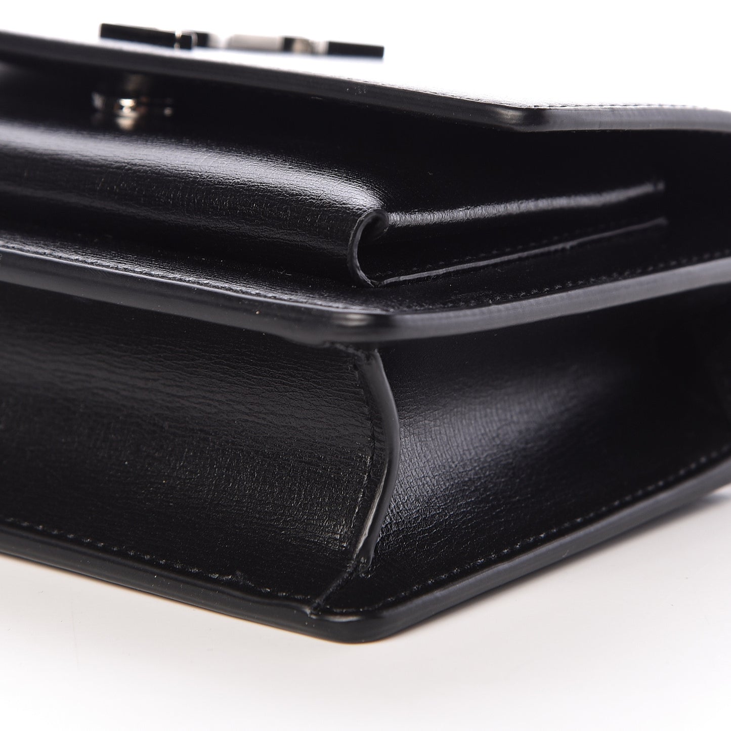 Calfskin Monogram Sunset Chain Wallet Black