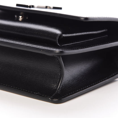 Saint Laurent Calfskin Monogram Sunset Chain Wallet Black 9 of 10