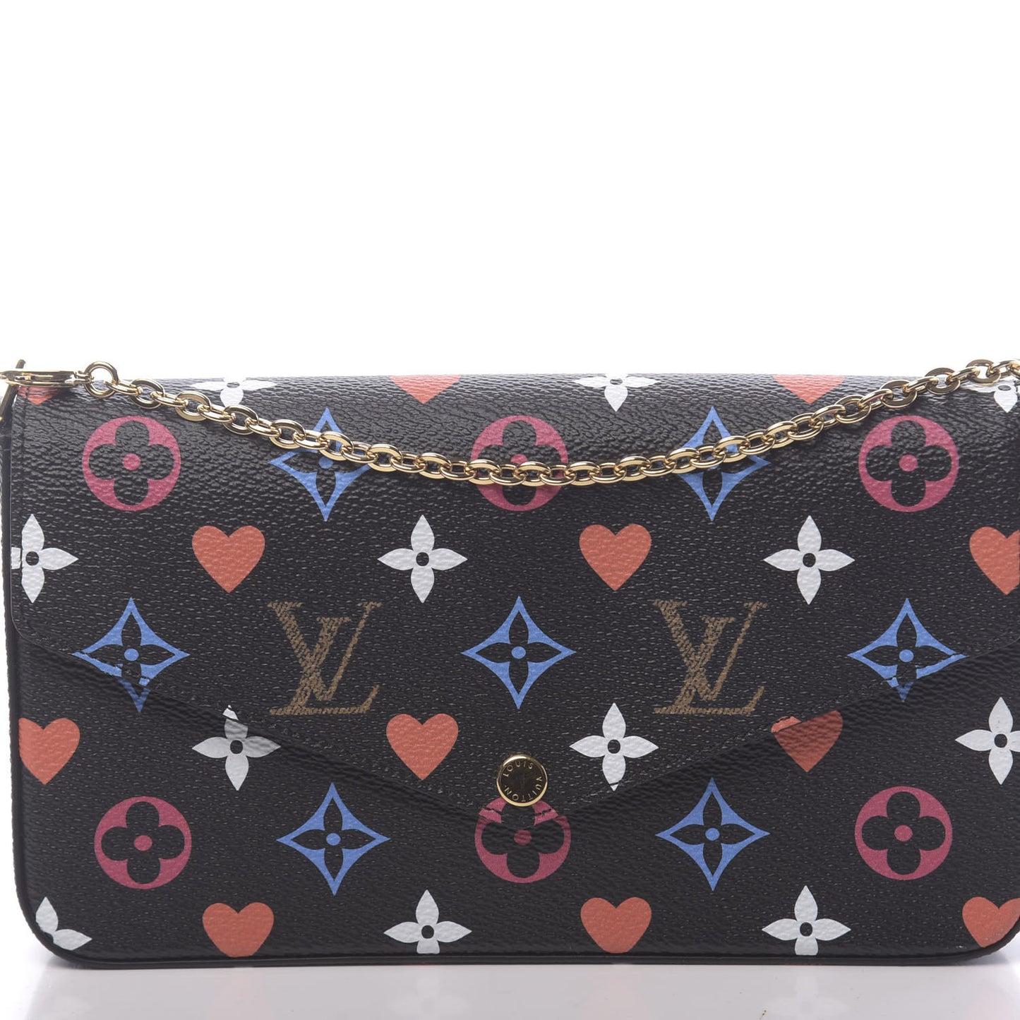 Game On Felicie Chain Wallet Black