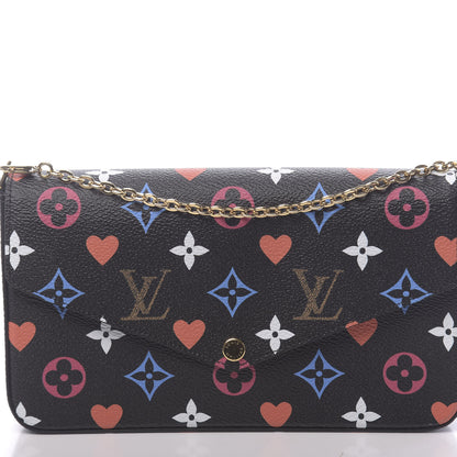 Louis Vuitton Game On Felicie Chain Wallet Black 9 of 10