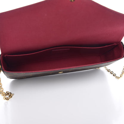 Louis Vuitton Monogram Pochette Felicie Chain Wallet Fuchsia 6 of 11
