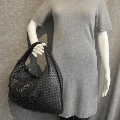 Bottega Veneta Nappa Intrecciato Large Veneta Plisse Nero 3 of 10