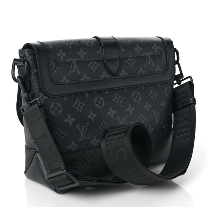 Louis Vuitton Monogram Eclipse Saumur Messenger NV Black 3 of 8