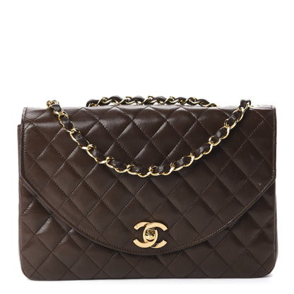 Chanel Lambskin Quilted Small Single Flap Brown 1 of 11