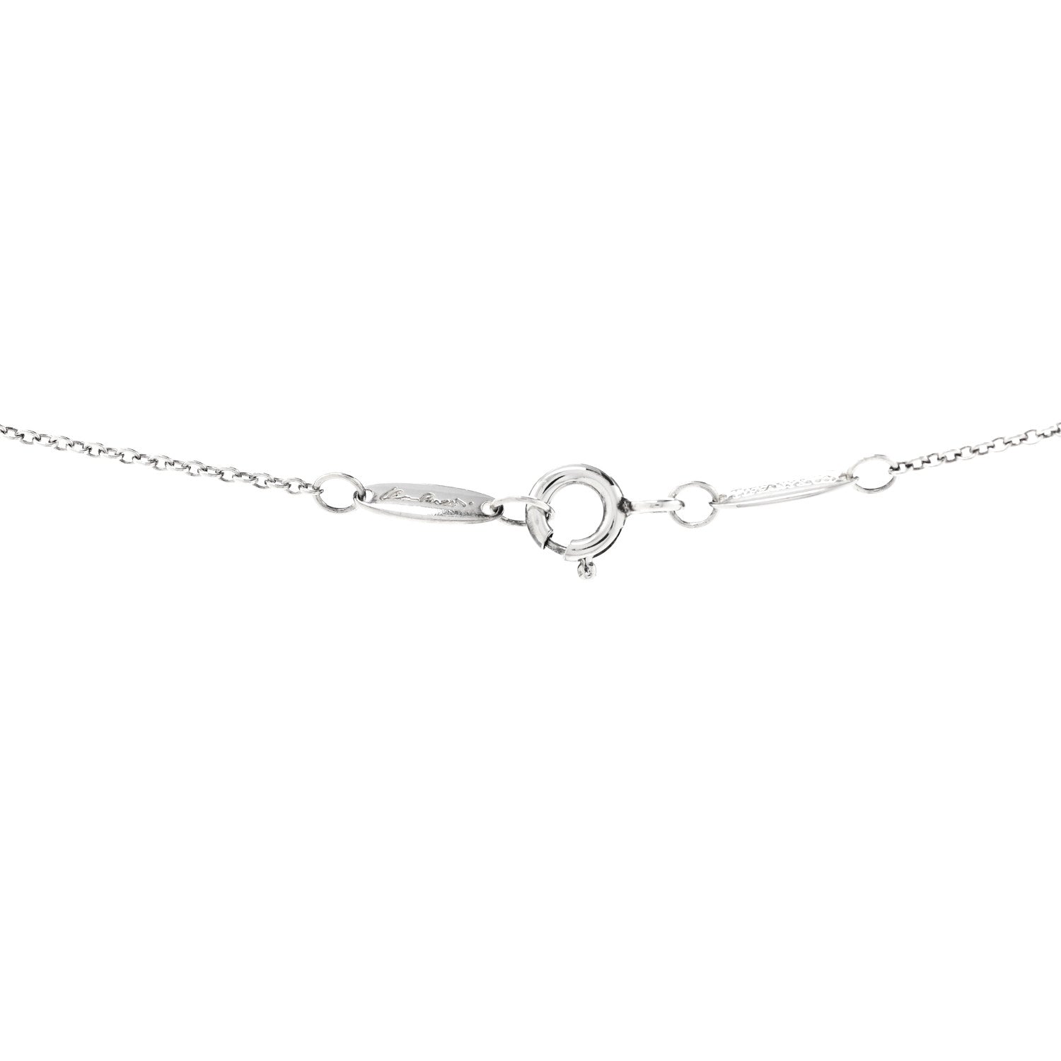 Tiffany Sterling Silver 16mm Elsa Peretti Open Heart Pendant Necklace 5 of 8