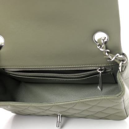 Chanel Lambskin Quilted Mini Rectangular Flap Green 4 of 6