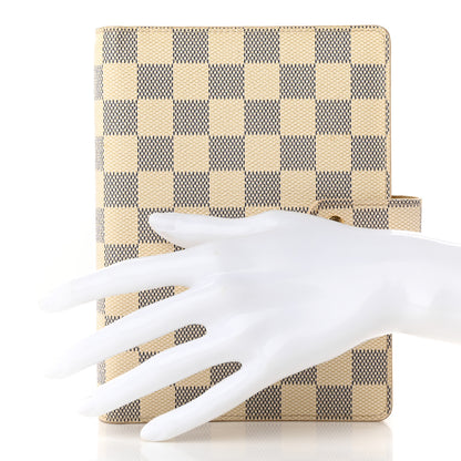 Louis Vuitton Damier Azur Medium Ring Agenda Cover 2 of 12