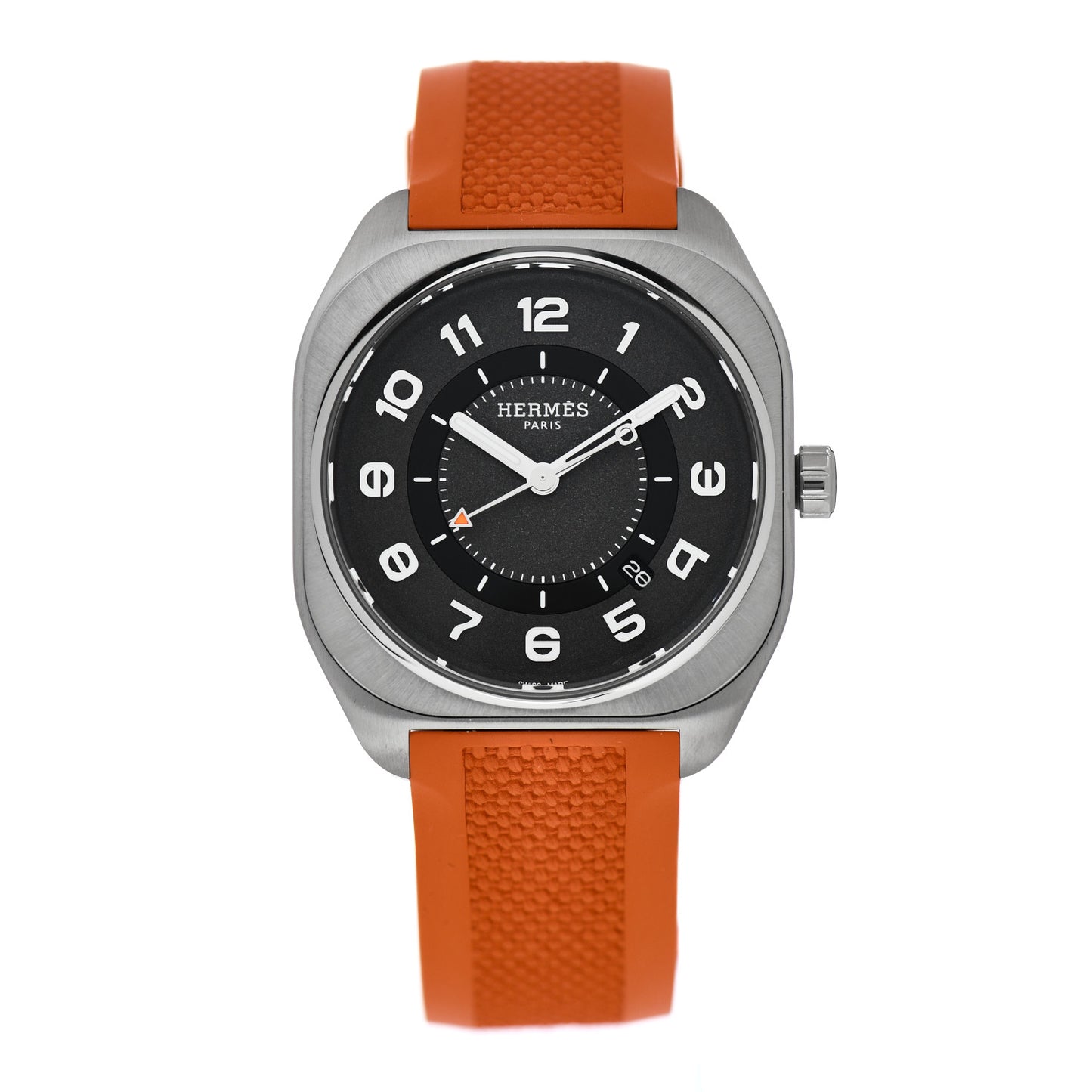 Titanium Rubber 39mm H08 Automatic Watch Orange