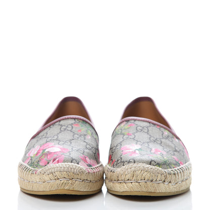 Gucci GG Supreme Monogram Blooms Espadrilles 38.5 Beige Multicolor Dry Rose 2 of 9