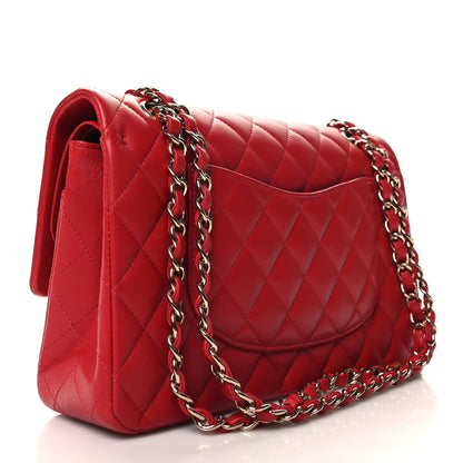 Chanel Lambskin Quilted Medium Double Flap Red 3 of 11