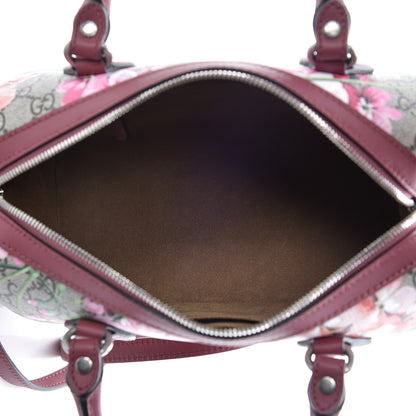 Gucci GG Supreme Monogram Blooms Small Boston Beige Multicolor Dry Rose 5 of 10