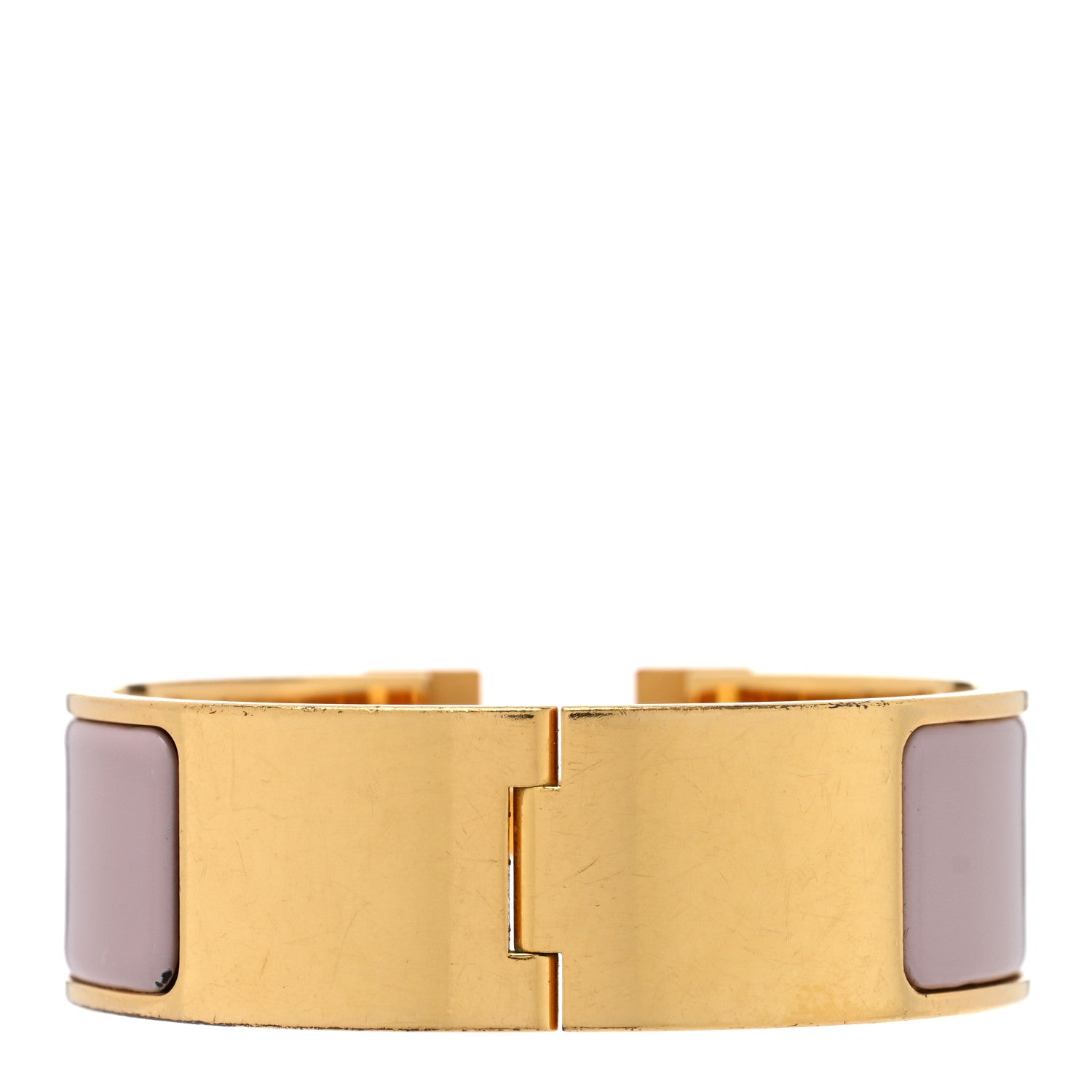 Hermes Enamel Wide Clic Clac H Bracelet PM Rose Dragee 3 of 4