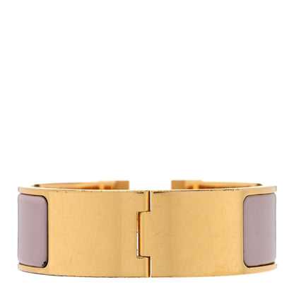 Hermes Enamel Wide Clic Clac H Bracelet PM Rose Dragee 3 of 4