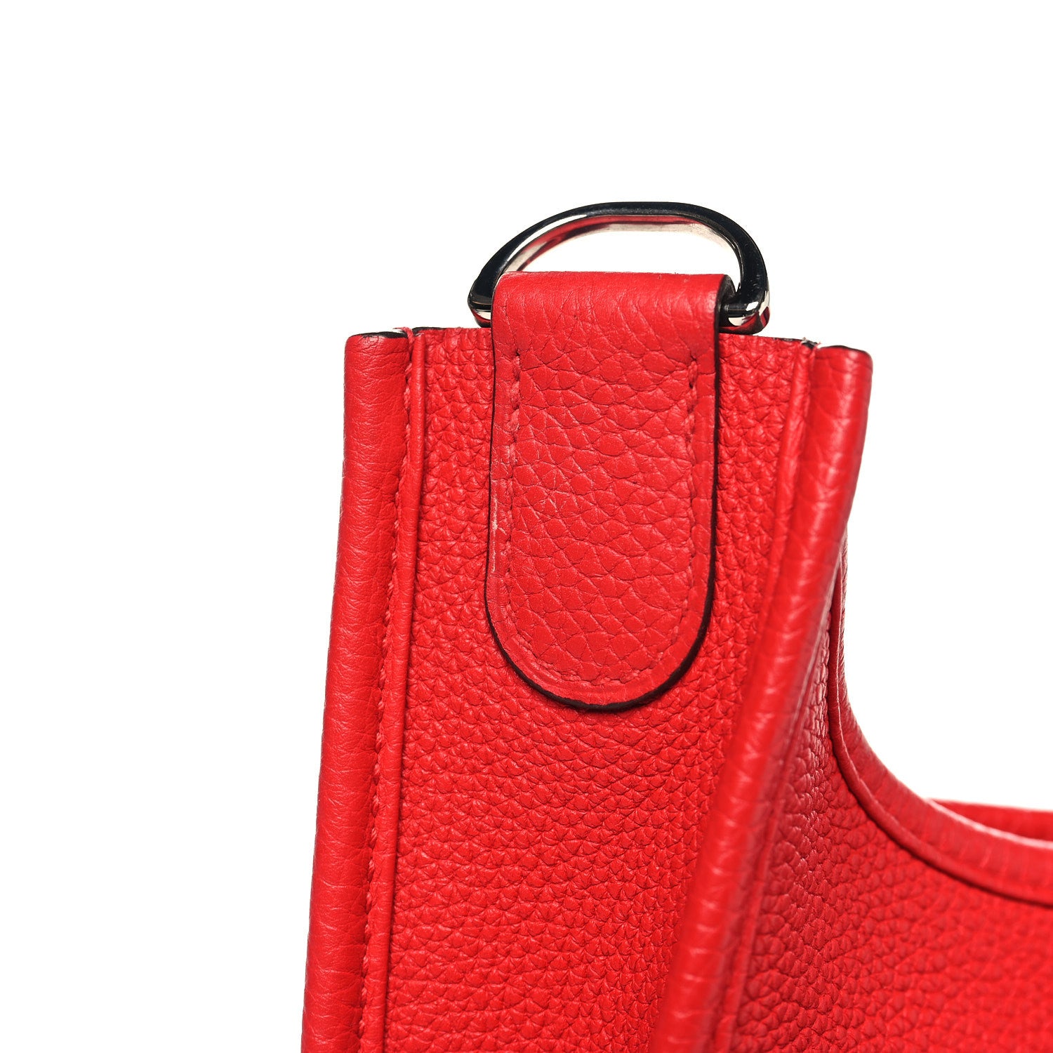 Hermes Taurillon Clemence EVELYNE III PM Rouge de Coeur 12 of 12
