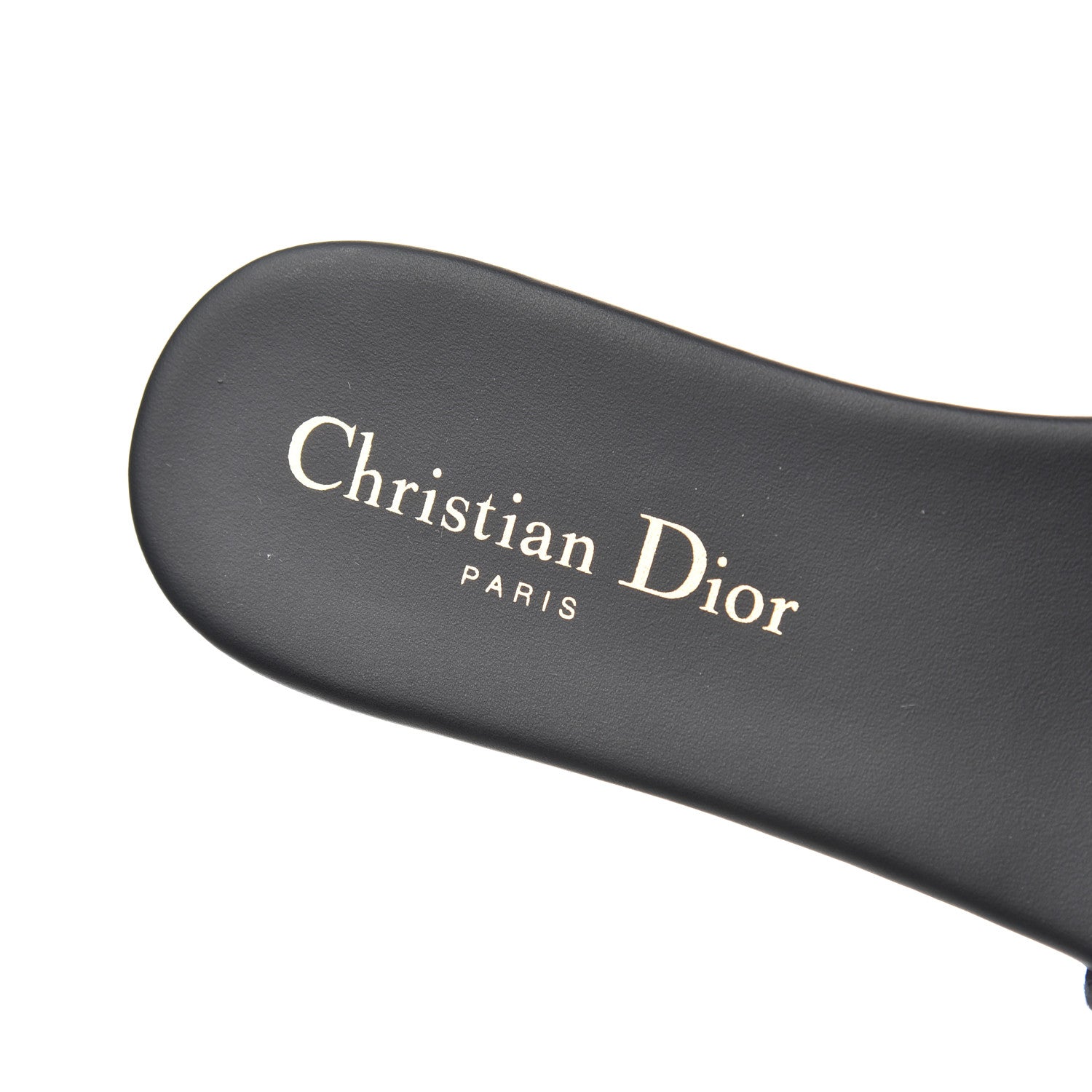 Christian Dior Canvas Embroidered Dway Mules Slide Sandals 36.5 Black 7 of 11