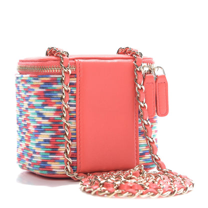 Chanel Embroidered Thread Mini Vanity With Chain Multicolor 3 of 10