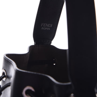 Fendi Vitello Liberty Pearl F is Mini Mon Tresor Bucket Bag Black 8 of 10
