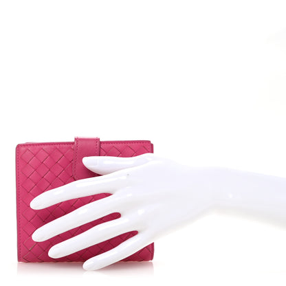 Bottega Veneta Nappa Intrecciato Mini Wallet Violet Fuxia 2 of 10