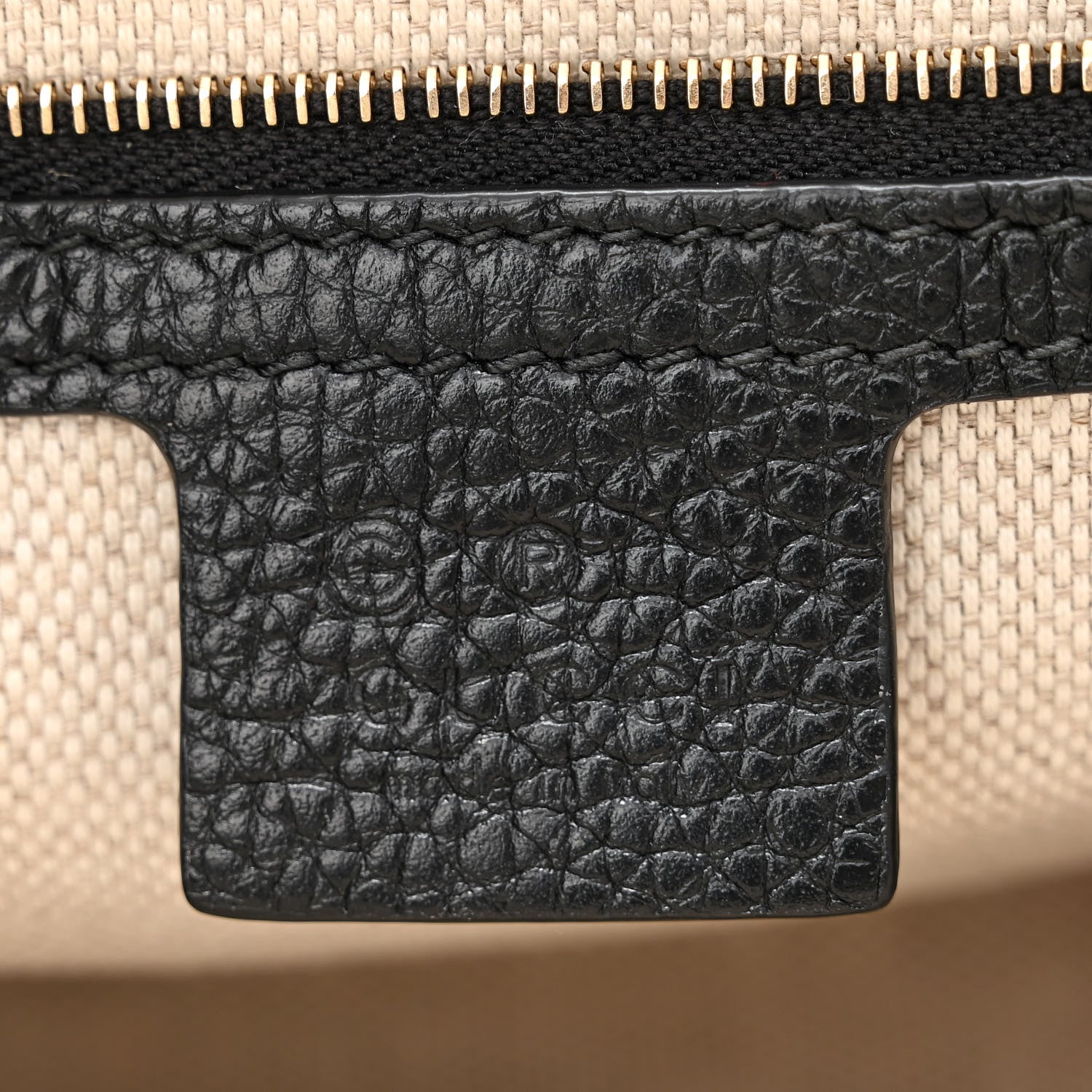 Gucci Pebbled Calfskin Medium Soho Flap Crossbody Black 6 of 10