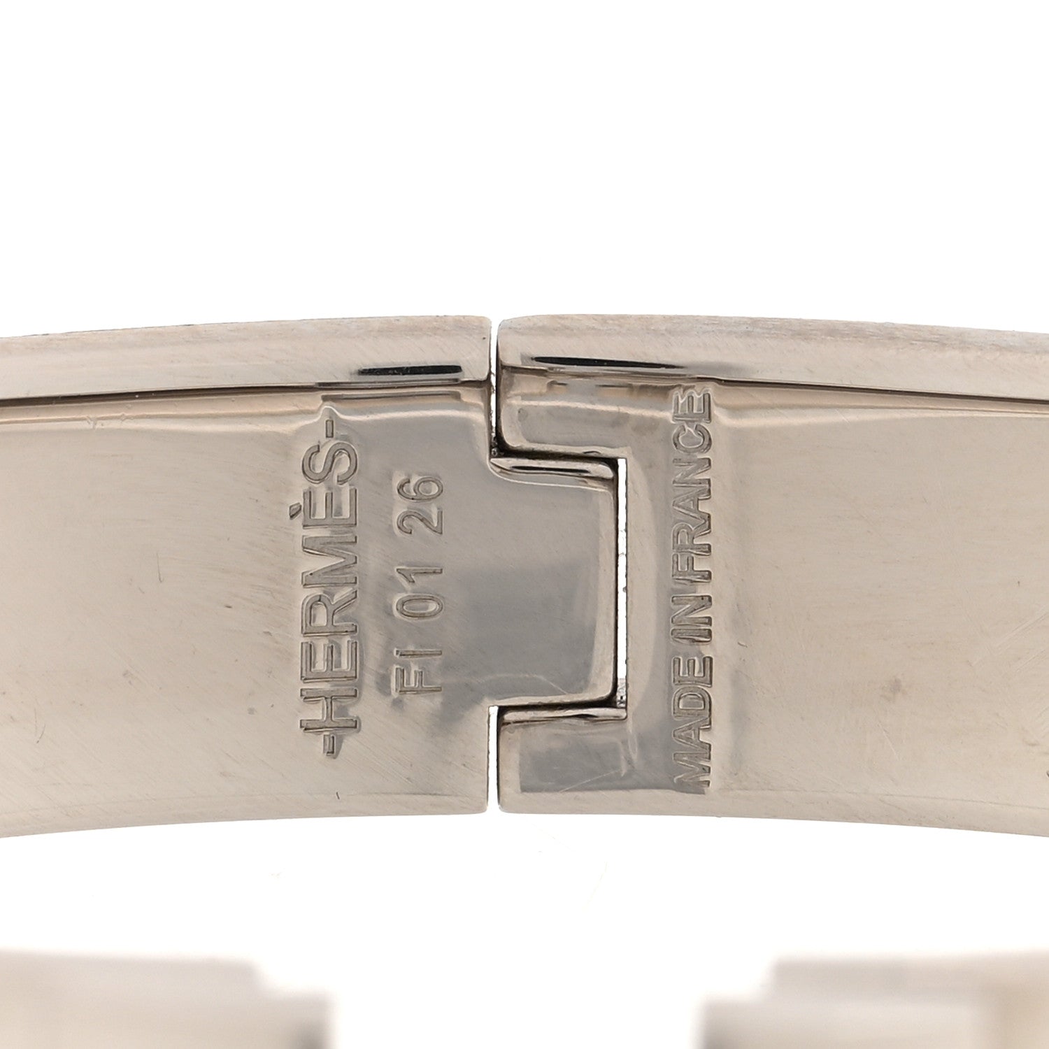 Hermes Enamel Narrow Clic Clac H Bracelet PM Rouge Corail 4 of 5