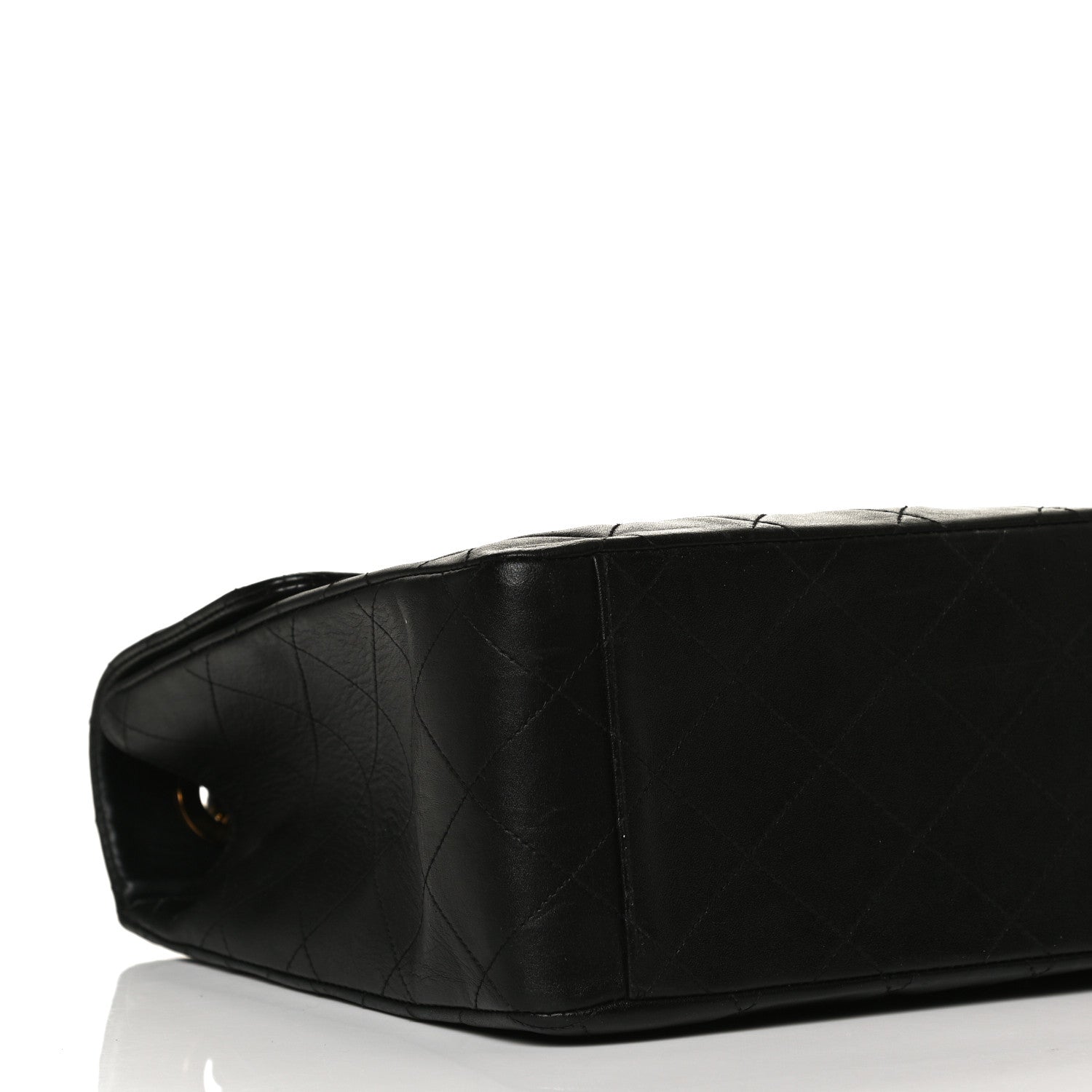 Chanel Lambskin Quilted XL Jumbo Single Flap Black 9 of 15