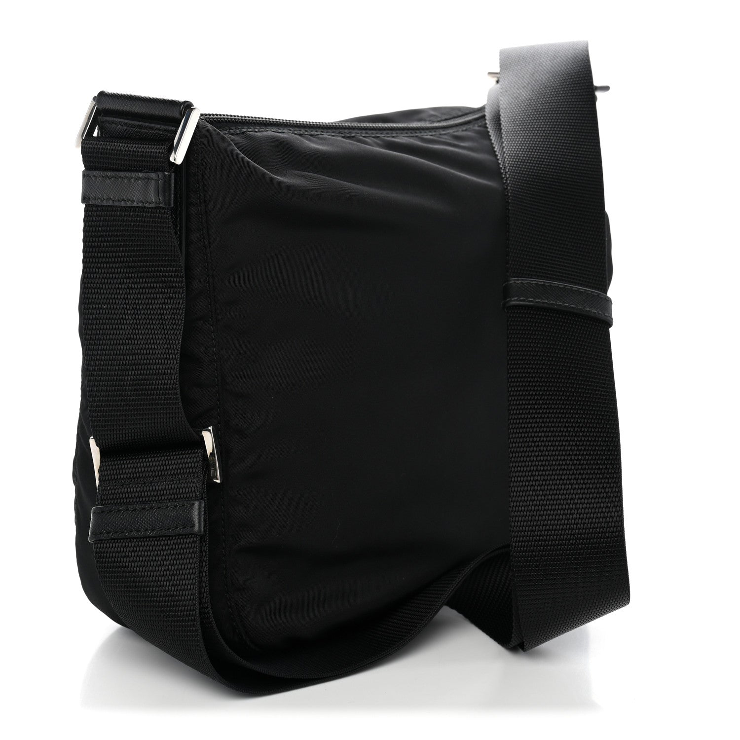 Prada Nylon Vela Messenger Bag Black 3 of 10