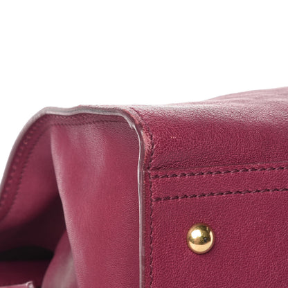 Saint Laurent Sheepskin Medium Cabas ChYc Black Cherry 9 of 20