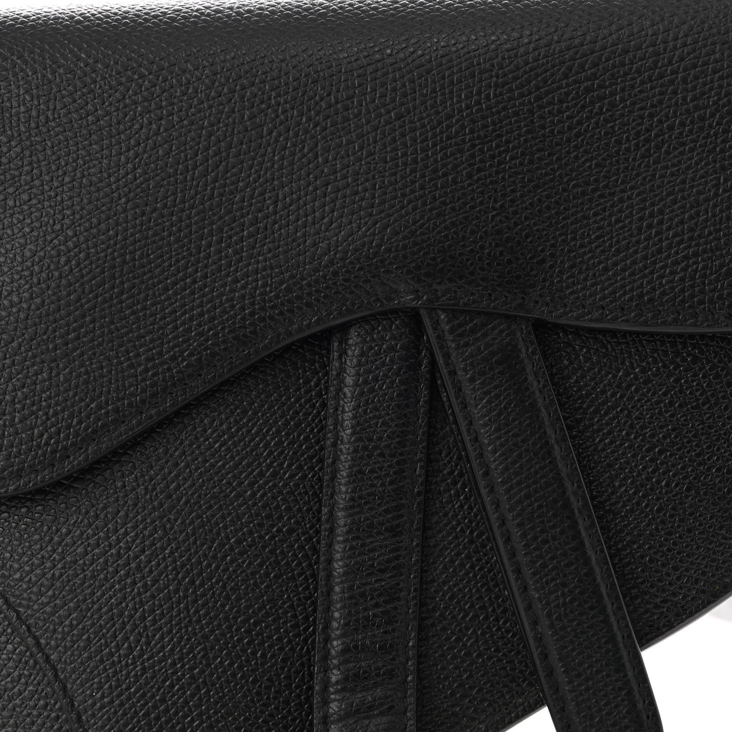 Calfskin Saddle Belt Bag Black
