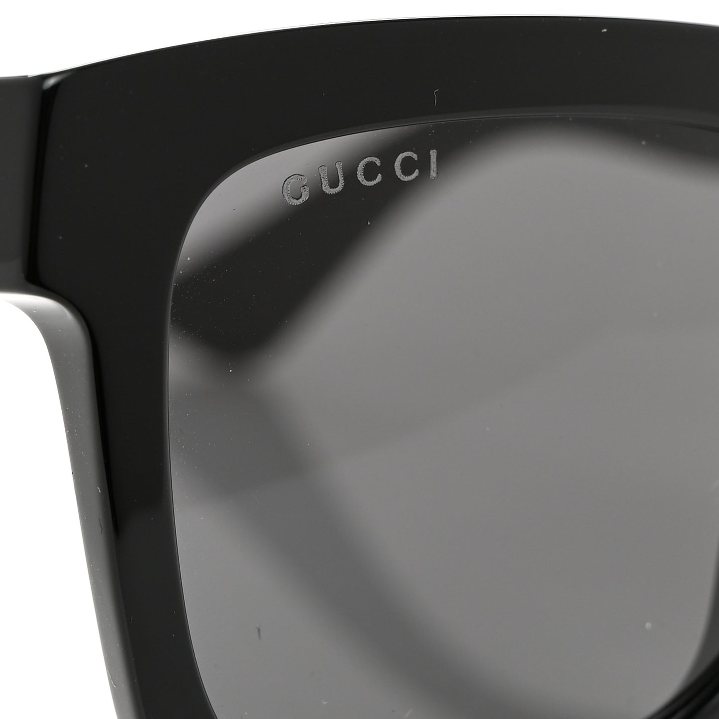 Polarized Square Frame Web Sunglasses GG0001SN Black