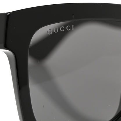 Gucci Polarized Square Frame Web Sunglasses GG0001SN Black 7 of 8