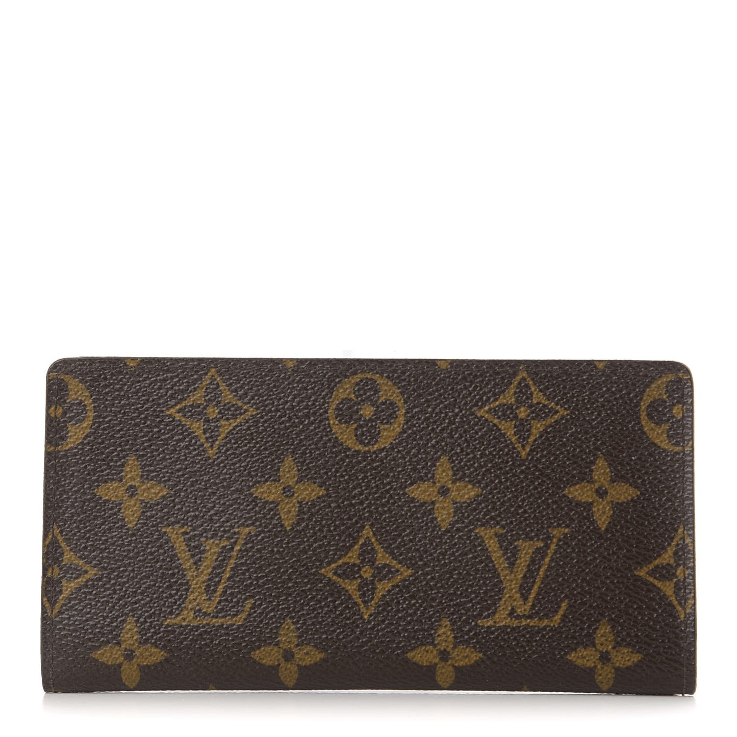 Monogram Simple Checkbook Holder Wallet Cover