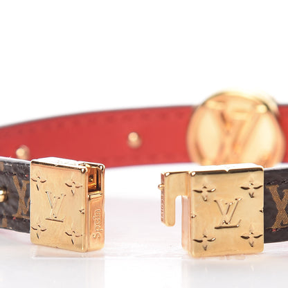 Louis Vuitton Monogram LV Circle Reversible Bracelet Rouge 6 of 7