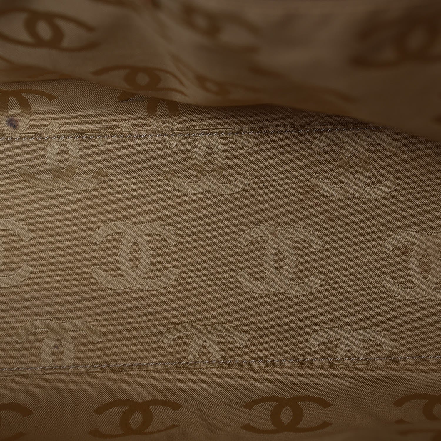 Chanel Calfskin Contrast Stitch Surpique Tote Beige 8 of 14