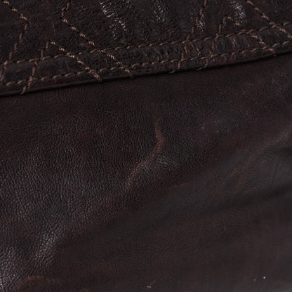 Chanel Calfskin Diamond Stitch Accordion Flap Brown 27 of 36