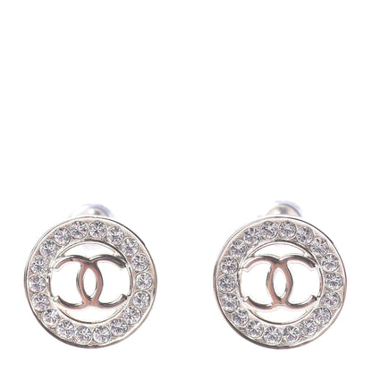 Chanel Metal Crystal Bow-tiful CC Earrings Gold 1 of 4