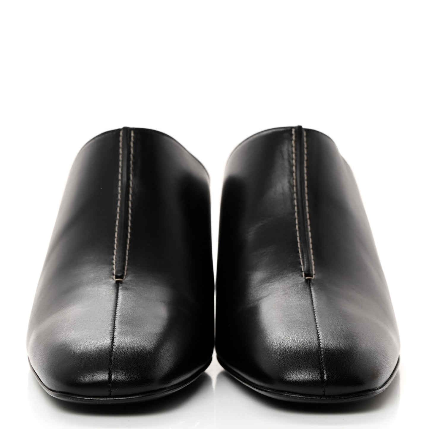 Nappa Detail Mules 40 Black