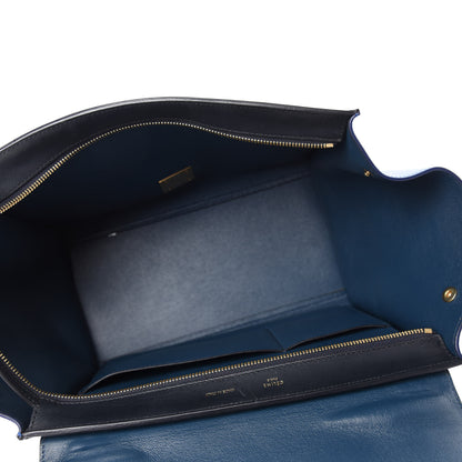 Celine Smooth Calfskin Medium Tri-Color Trapeze Cobalt 5 of 13