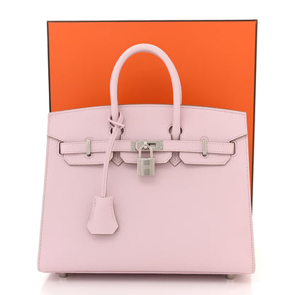 Hermes Epsom Birkin Sellier 25 Mauve Pale 11 of 11