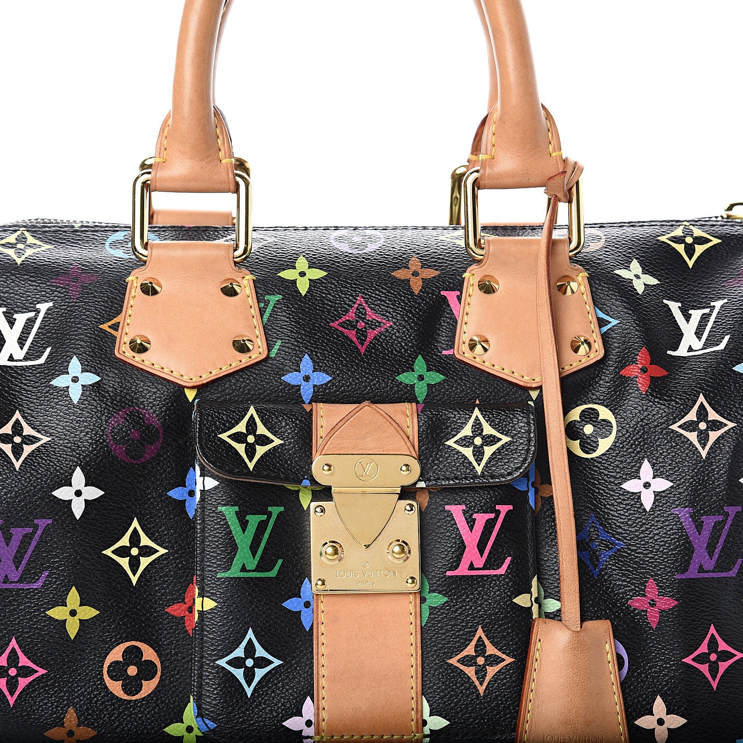 Louis Vuitton Monogram Multicolor Speedy 30 Black 5 of 7