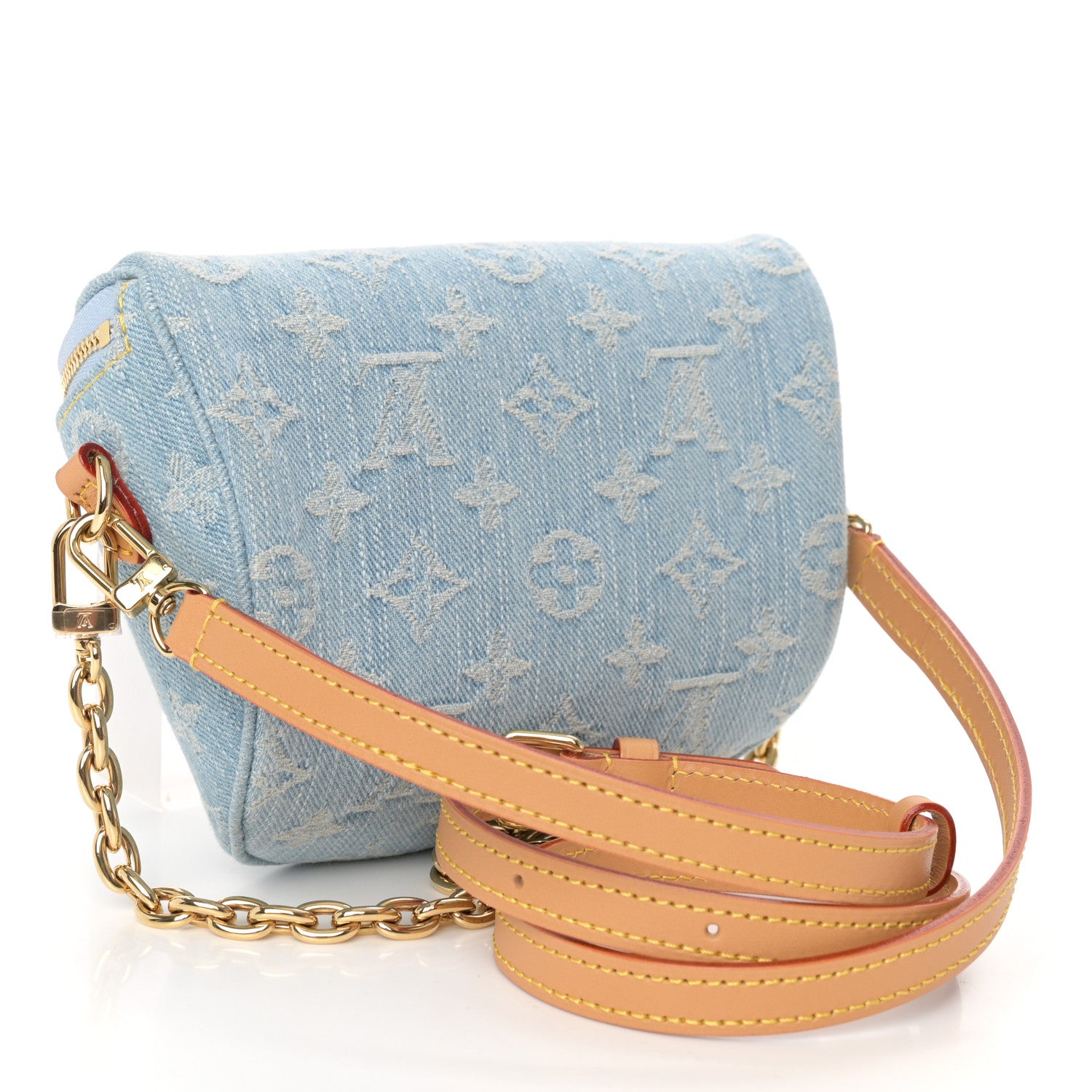 Louis Vuitton Monogram Denim Mini Bumbag Sky Blue 3 of 9