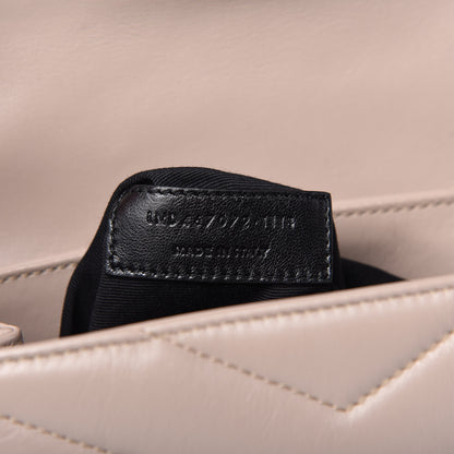 Saint Laurent Calfskin Y Quilted Monogram Toy Loulou Satchel Light Natural 9 of 11