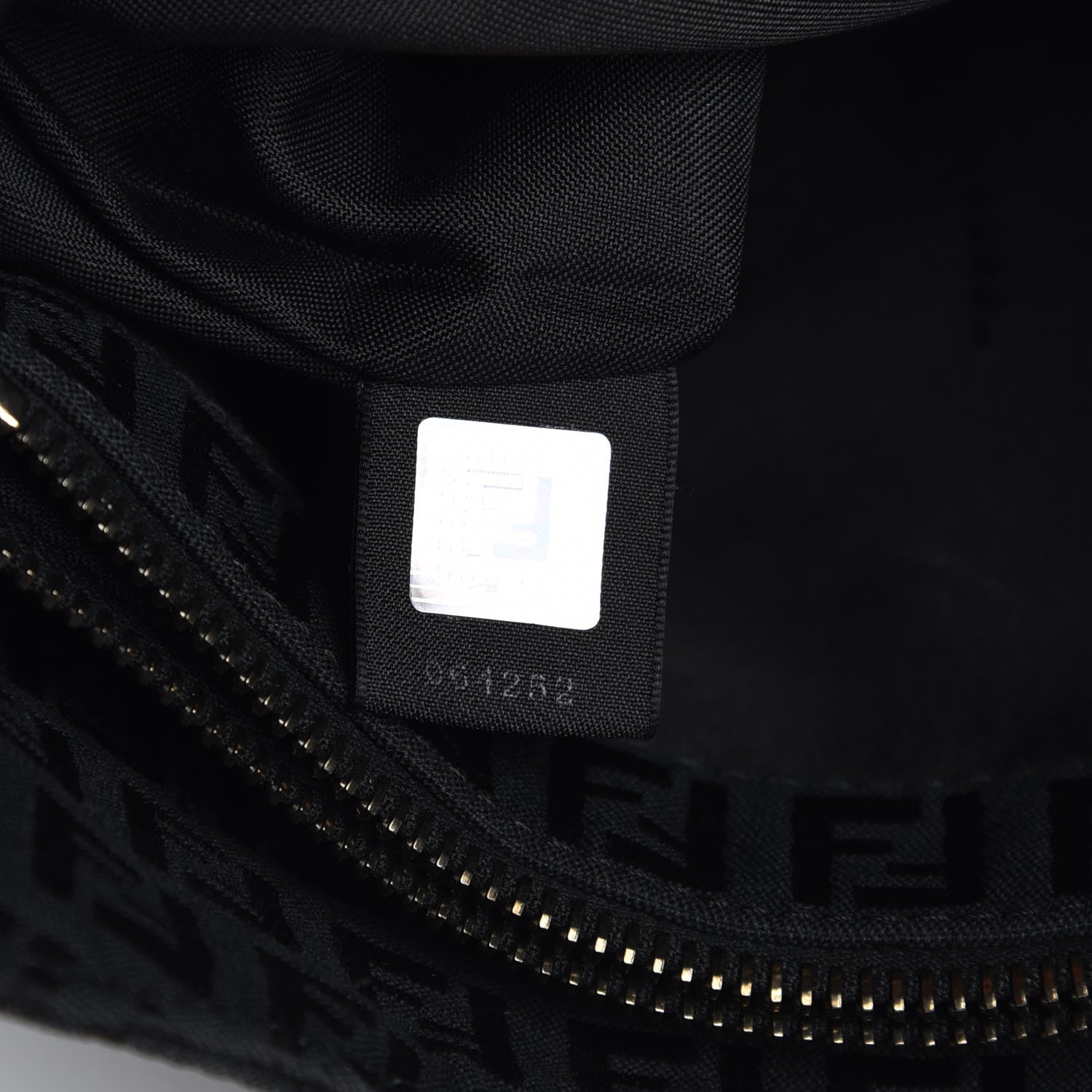 Fendi Zucchino Small Hobo Black 7 of 7